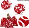 12 Pieces Christmas Drawstring Gift Bags Red and White Cotton Fabric Christmas Gift Bags with Drawstring 12 x 10 Inch Christmas Party Favor Bags for Christmas Party Supplies, 6 Designs